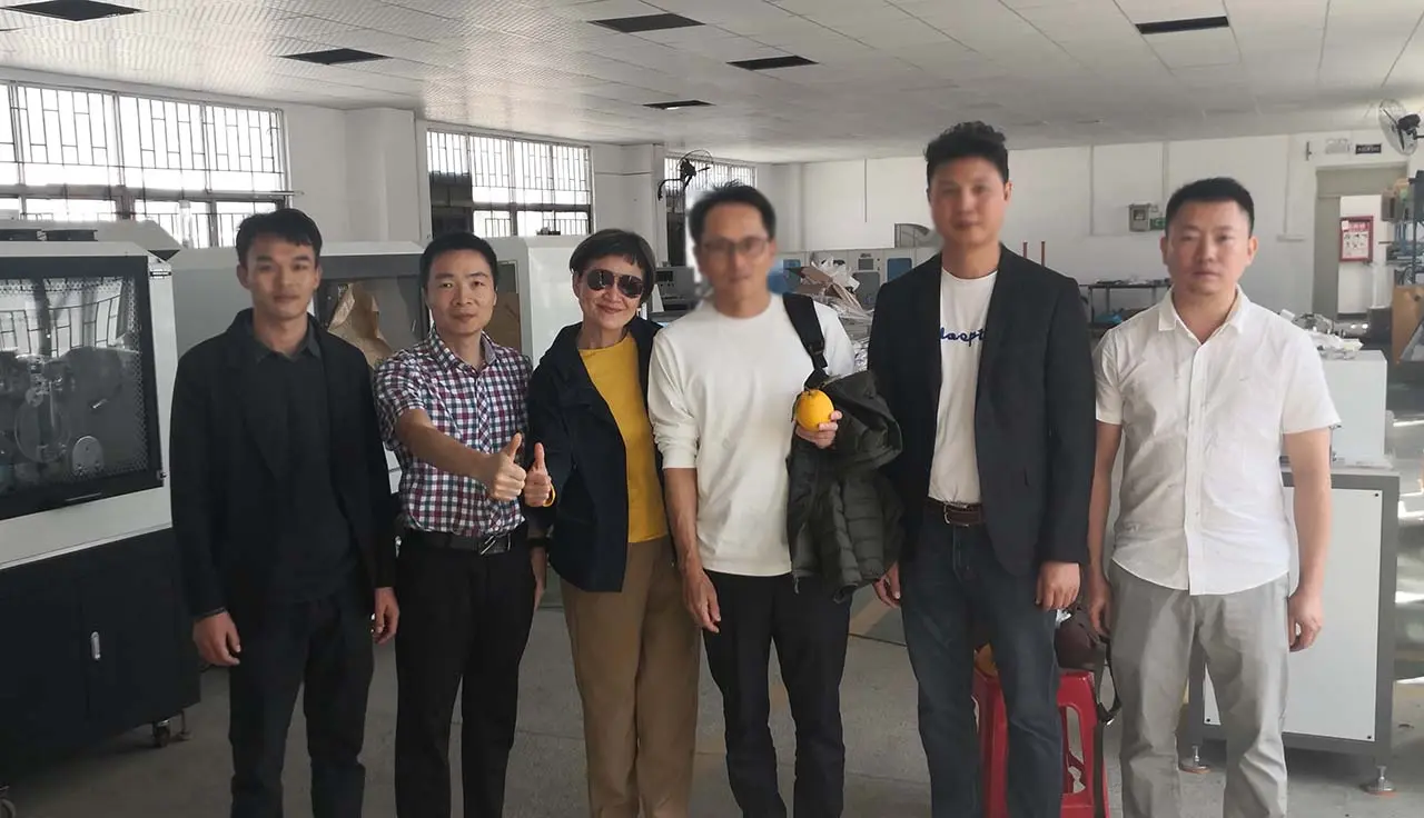 Japanese jewelry customers visited our factory and ordered machines
