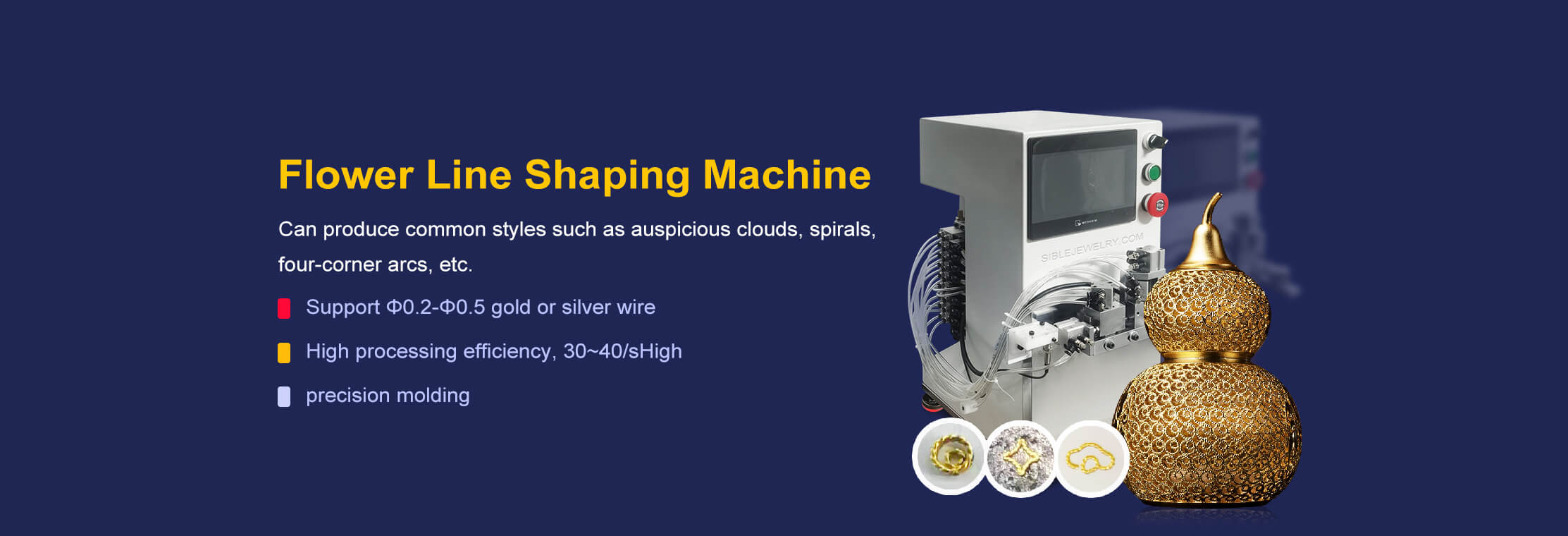 Flower line shaping machine
